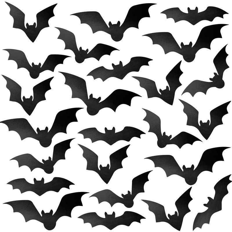 24PC BAT WINDOW CLINGS
