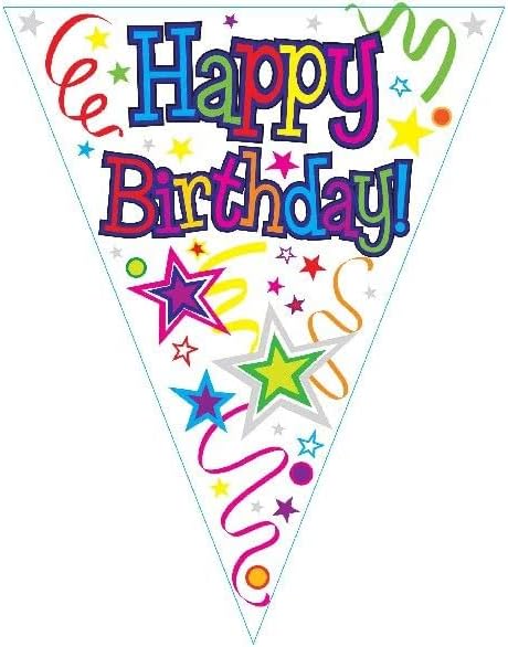 Birthday Party Decorations Bundle Kit Set Eco Friendly Rainbow Multicolour Polka Dot Star PlatesCups Napkins Tablecover Balloons Candles Banner Bunting