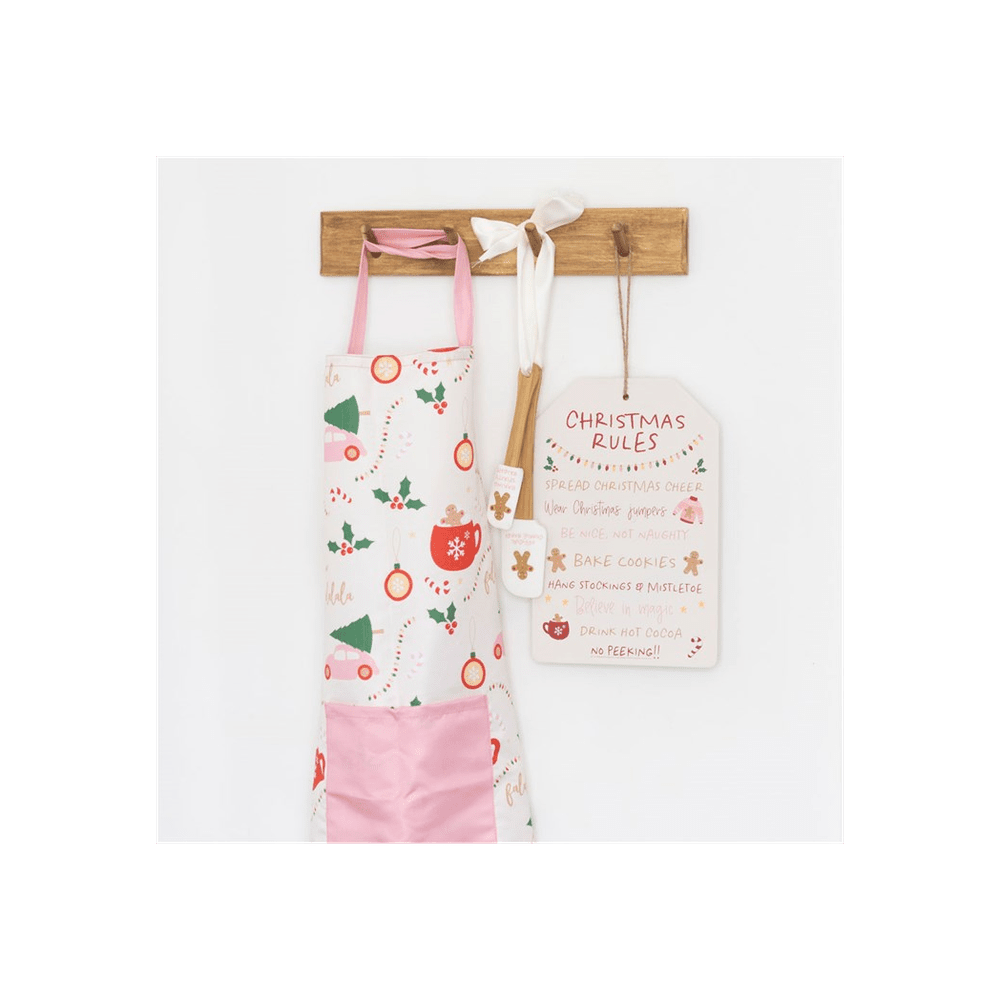 Sugarplum Fun Christmas Rules Hanging Sign