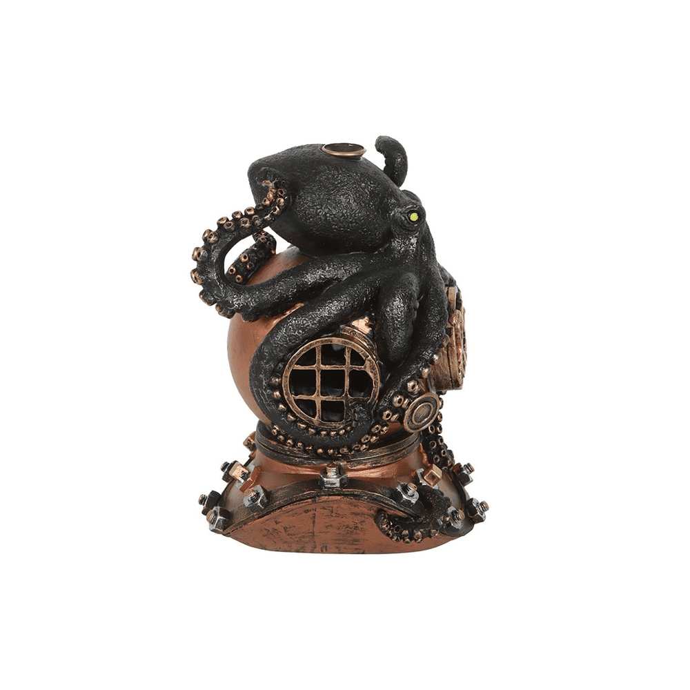 Kraken on Diver's Helmet Backflow Incense Burner