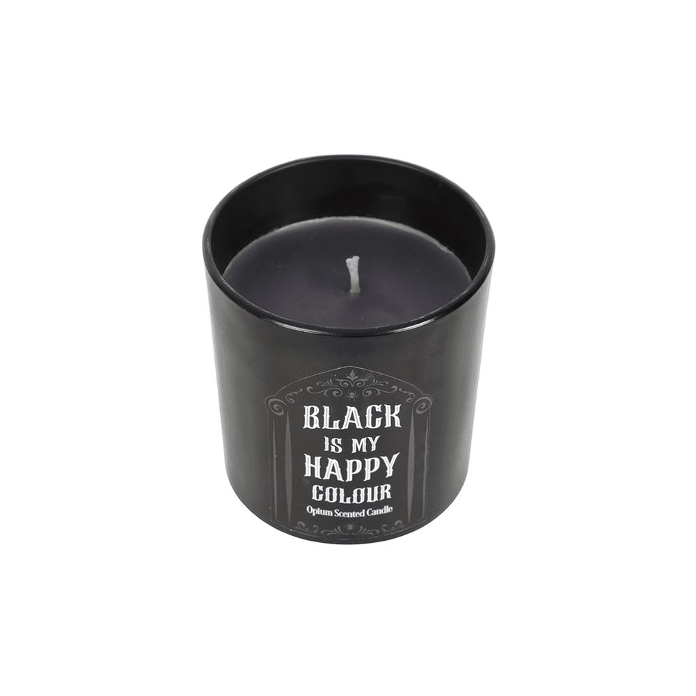 Black is My Happy Colour Opium Candle