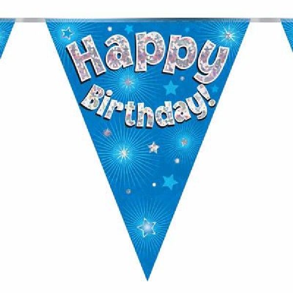 Party Bunting Happy Birthday Blue