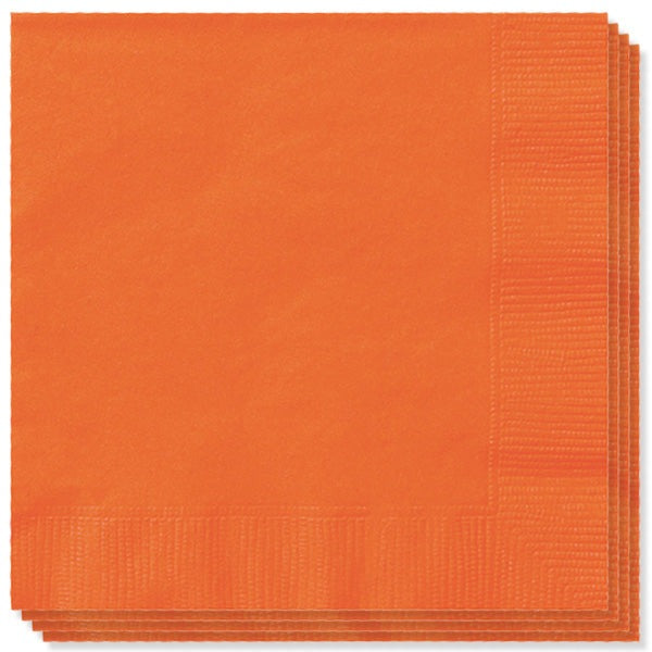 20 Orange Napkins