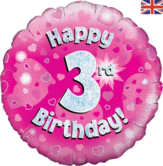 Happy 3rd Birthday Pink