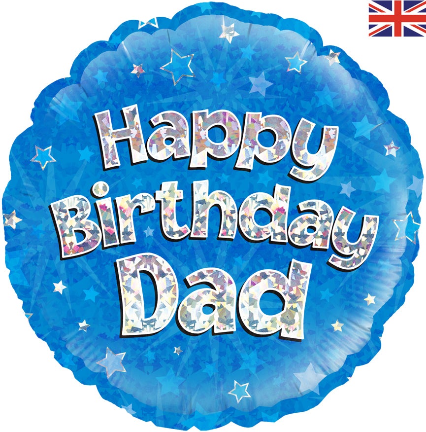 Happy Birthday Dad Blue