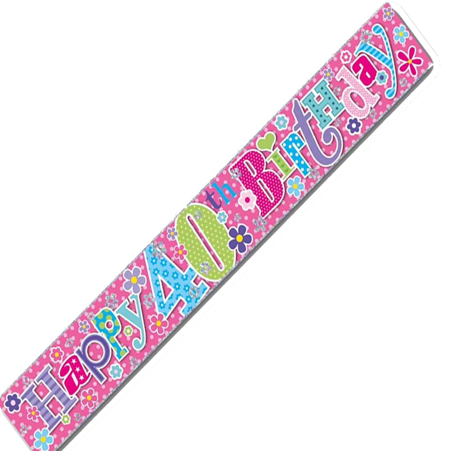 Age 40 Birthday Banner Female