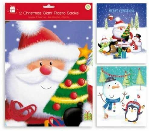 Christmas Stocking Santa Sacks pack of 2 - Next Day Delivery UK