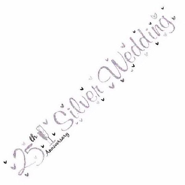 Silver Wedding Banner