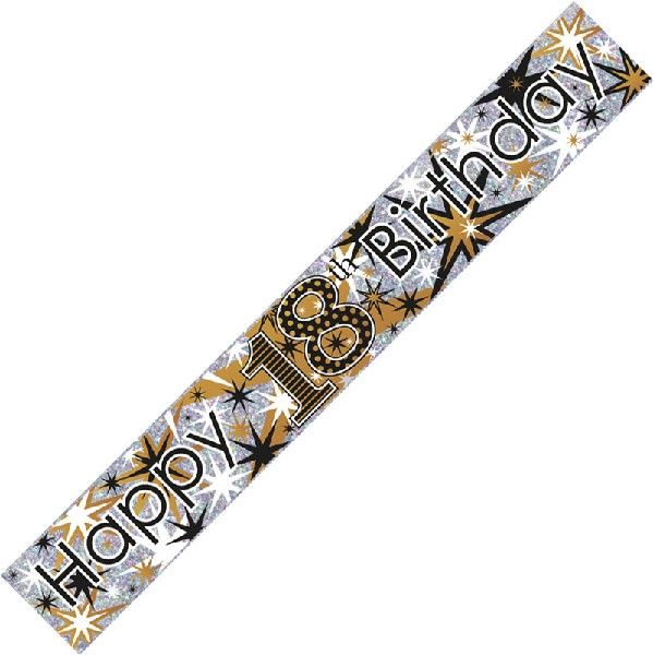 Age 18 Birthday Banner Male