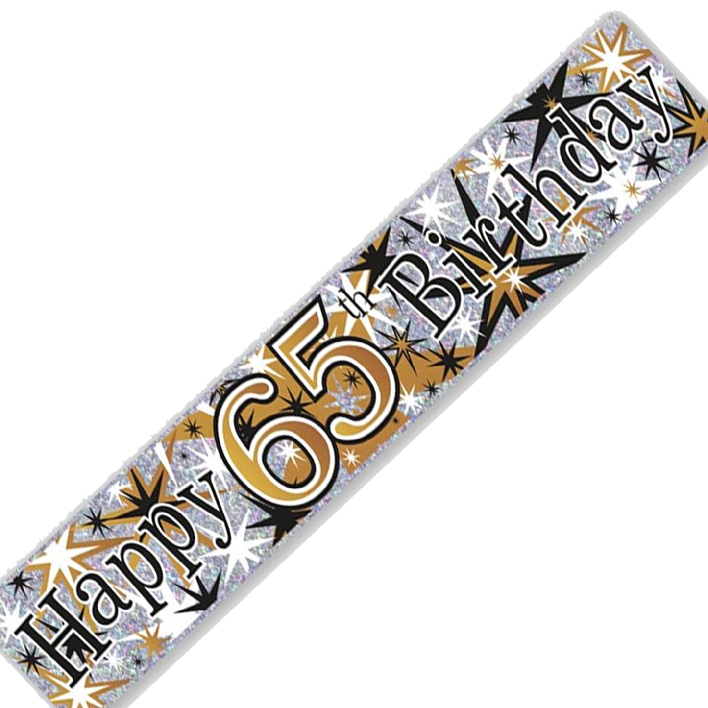 Age 65 Birthday Banner Male