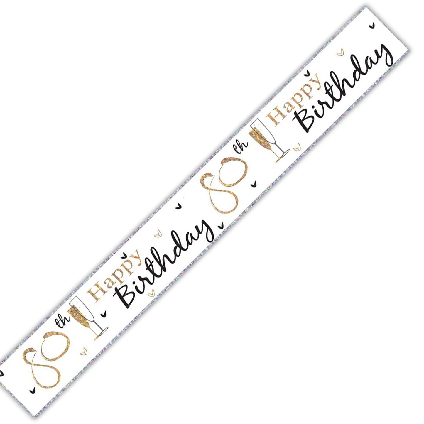 Age 80 Birthday Banner Unisex
