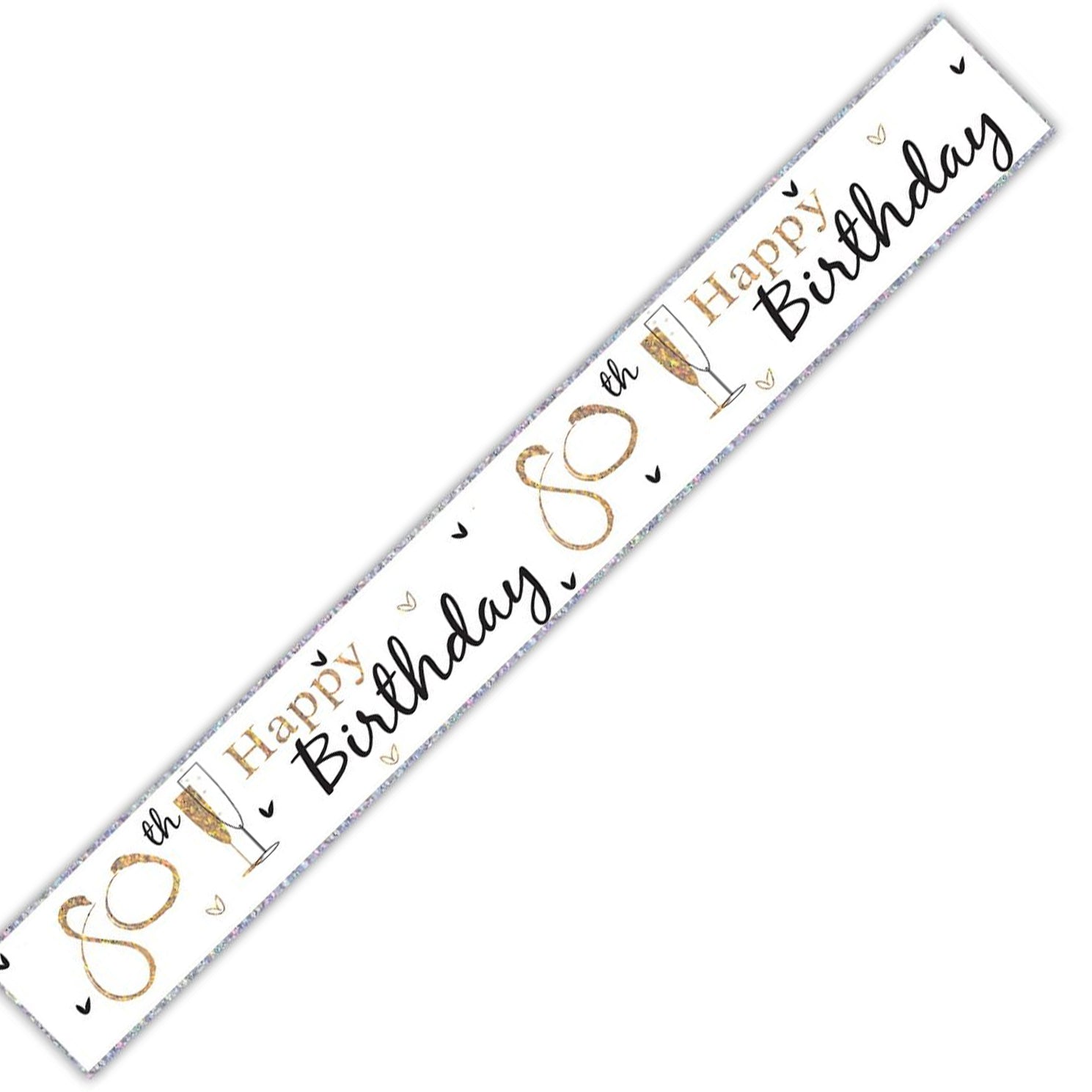 Age 80 Birthday Banner Unisex