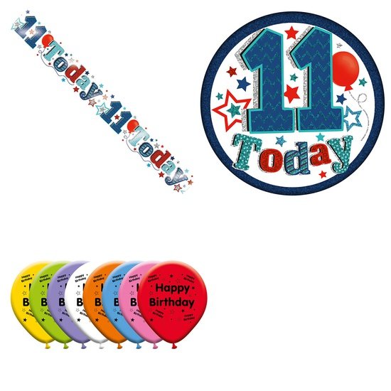Various Designs Bundle H Banner, Balloon, Badge Ages 1 to 80