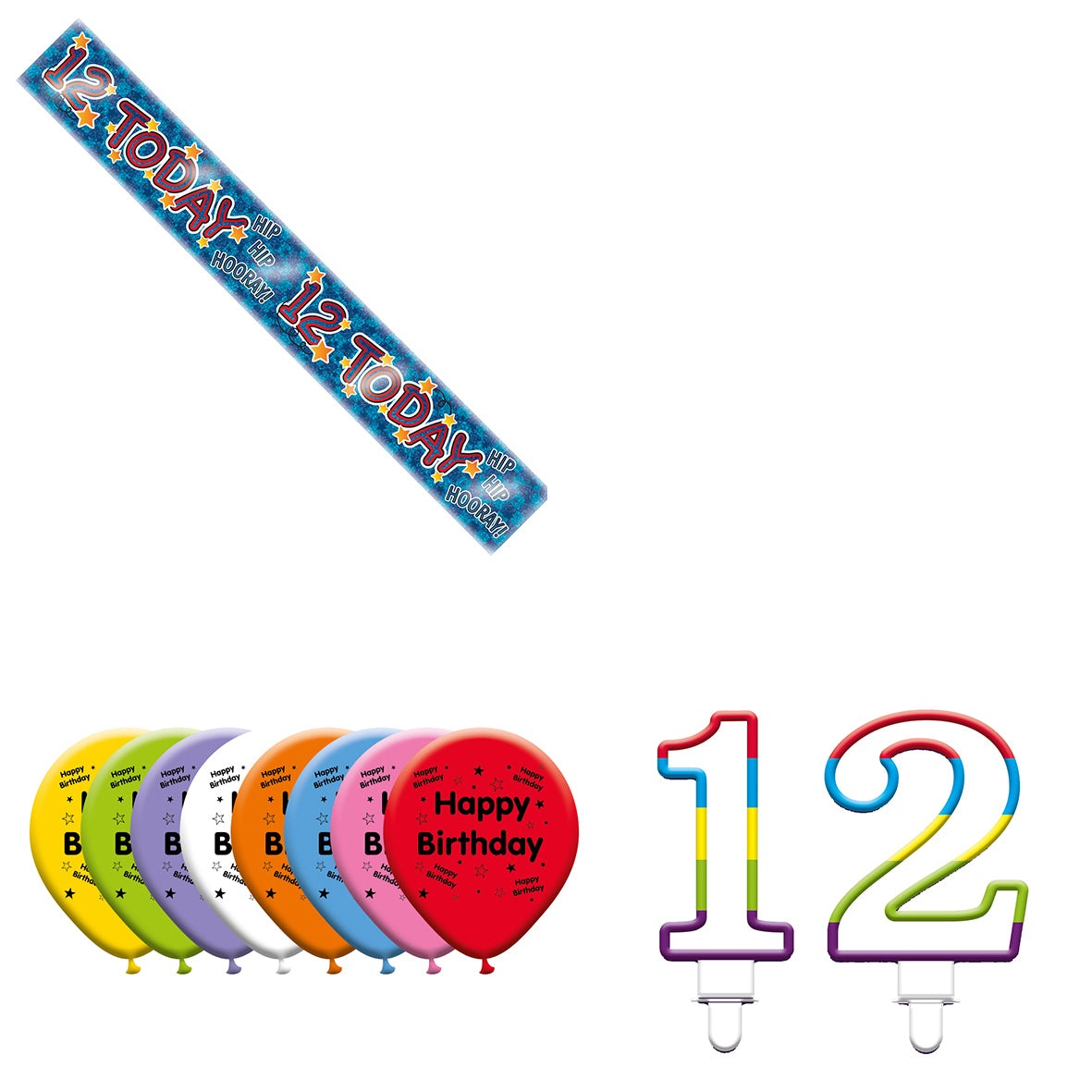 Various Designs Bundle I Banner, Balloon, Candle Ages 1 to 80