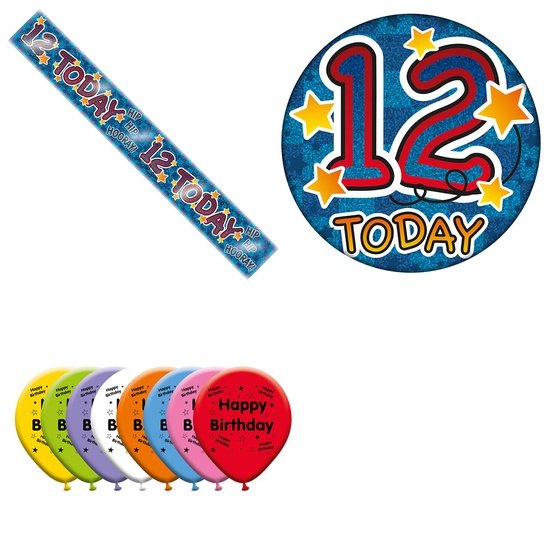 Various Designs Bundle H Banner, Balloon, Badge Ages 1 to 80