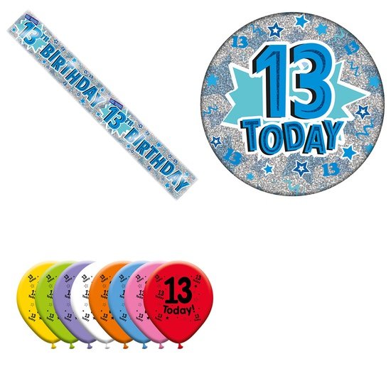 Various Designs Bundle H Banner, Balloon, Badge Ages 1 to 80
