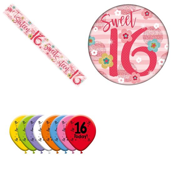 Various Designs Bundle H Banner, Balloon, Badge Ages 1 to 80