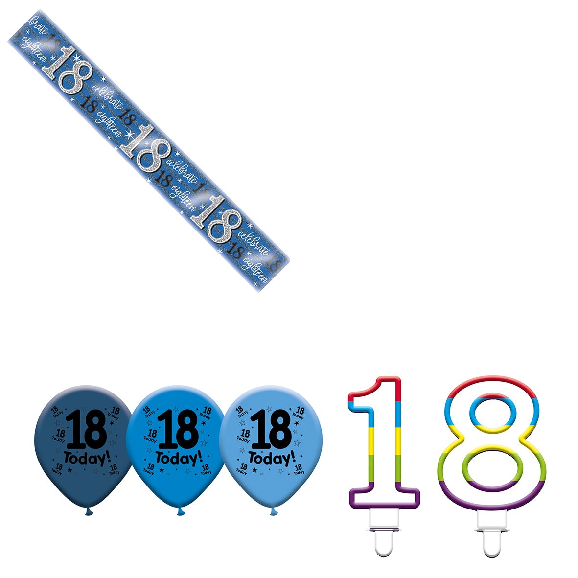 Various Designs Bundle I Banner, Balloon, Candle Ages 1 to 80