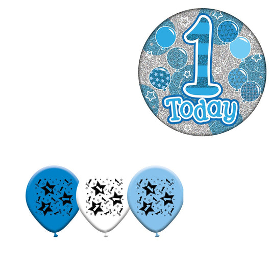 Various Designs Bundle C Balloon, Badge Ages 1 to 80