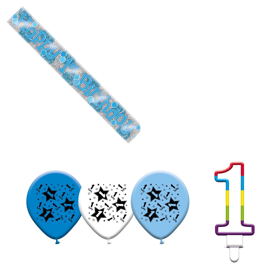 Various Designs Bundle I Banner, Balloon, Candle Ages 1 to 80