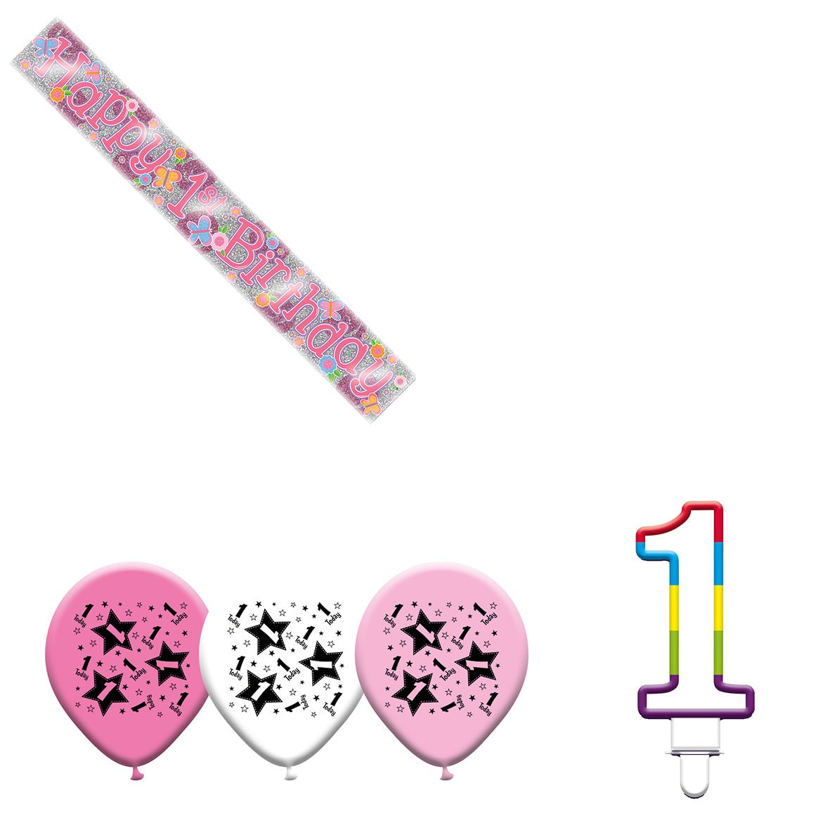 Various Designs Bundle I Banner, Balloon, Candle Ages 1 to 80