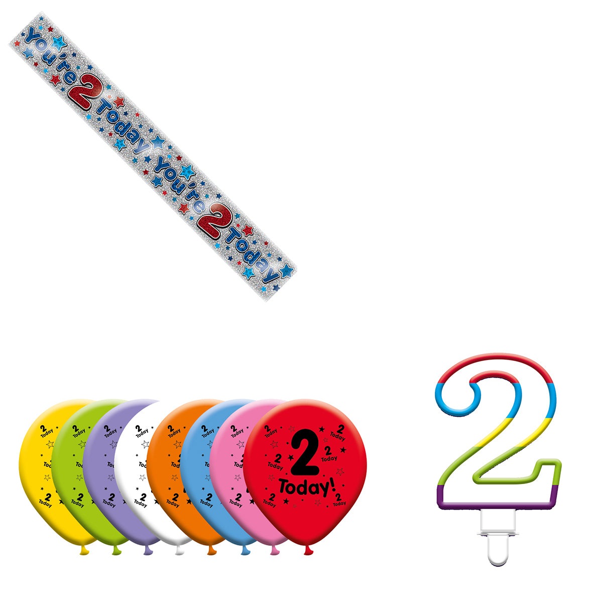 Various Designs Bundle I Banner, Balloon, Candle Ages 1 to 80