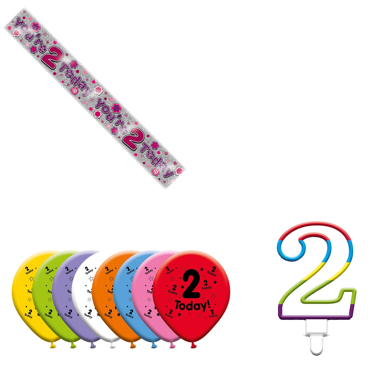 Various Designs Bundle I Banner, Balloon, Candle Ages 1 to 80