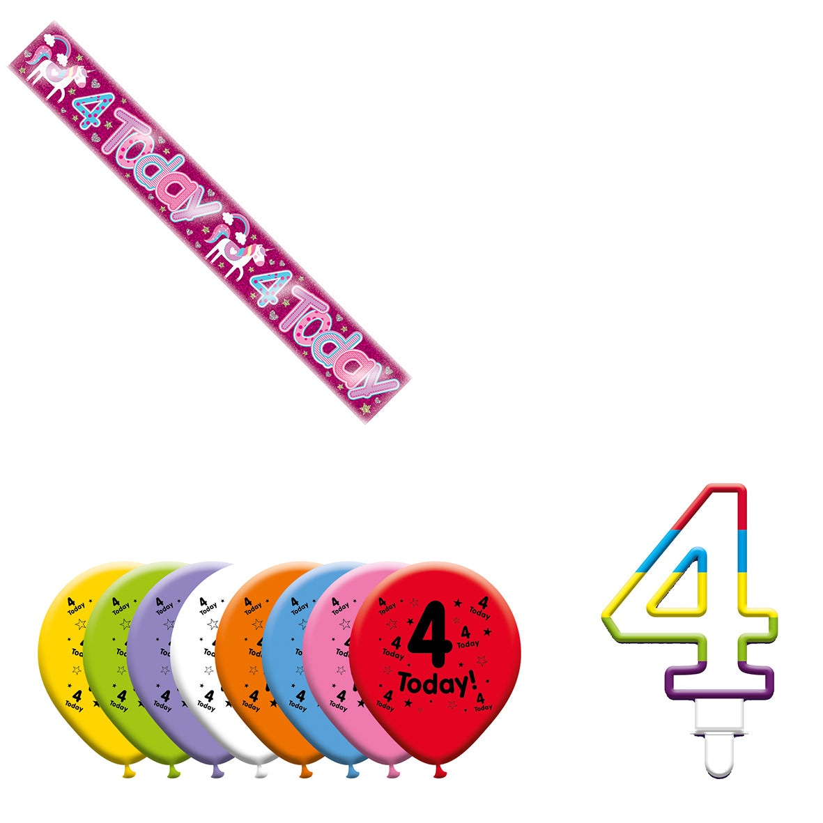 Various Designs Bundle I Banner, Balloon, Candle Ages 1 to 80