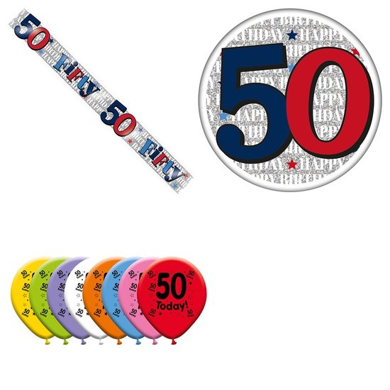 Various Designs Bundle H Banner, Balloon, Badge Ages 1 to 80