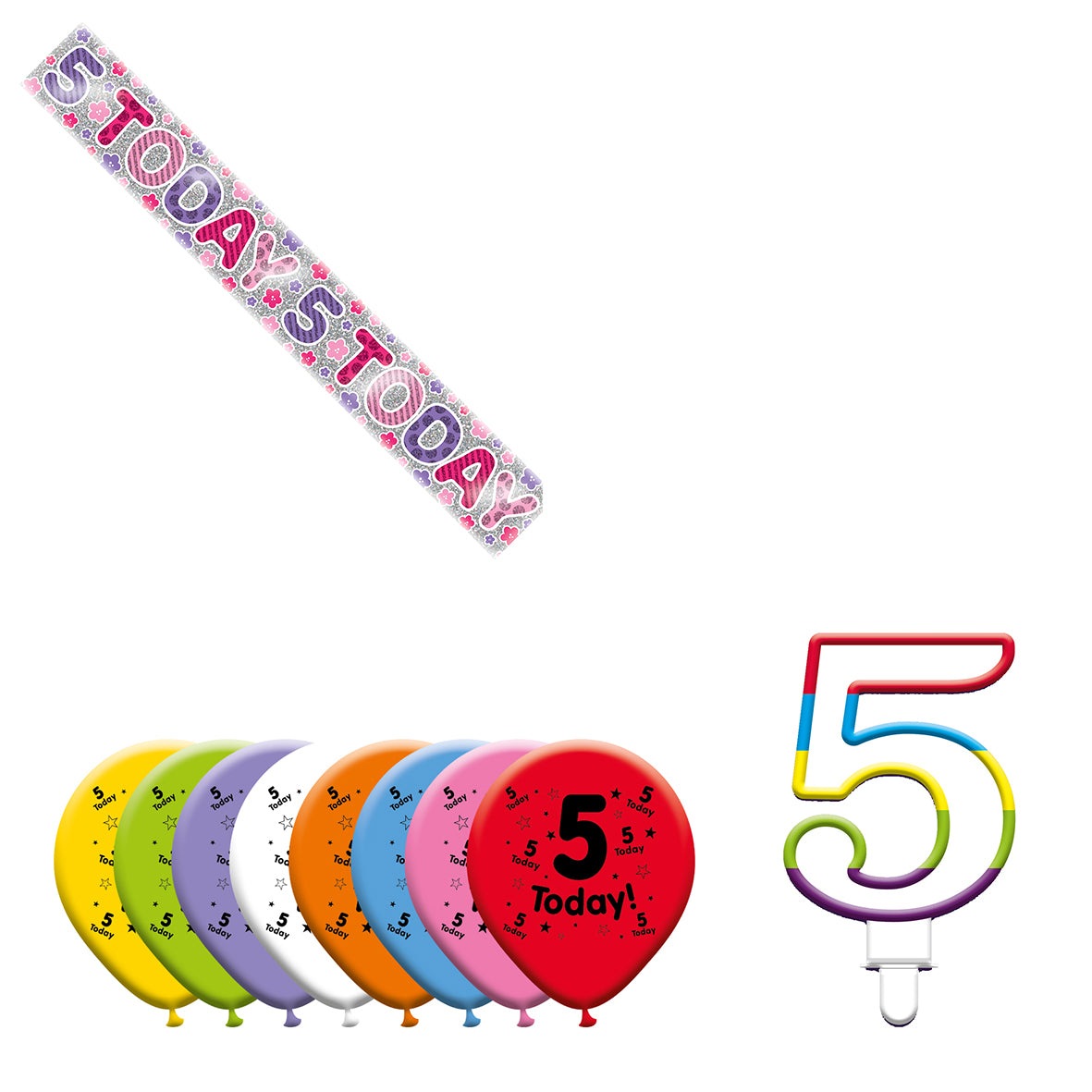 Various Designs Bundle I Banner, Balloon, Candle Ages 1 to 80