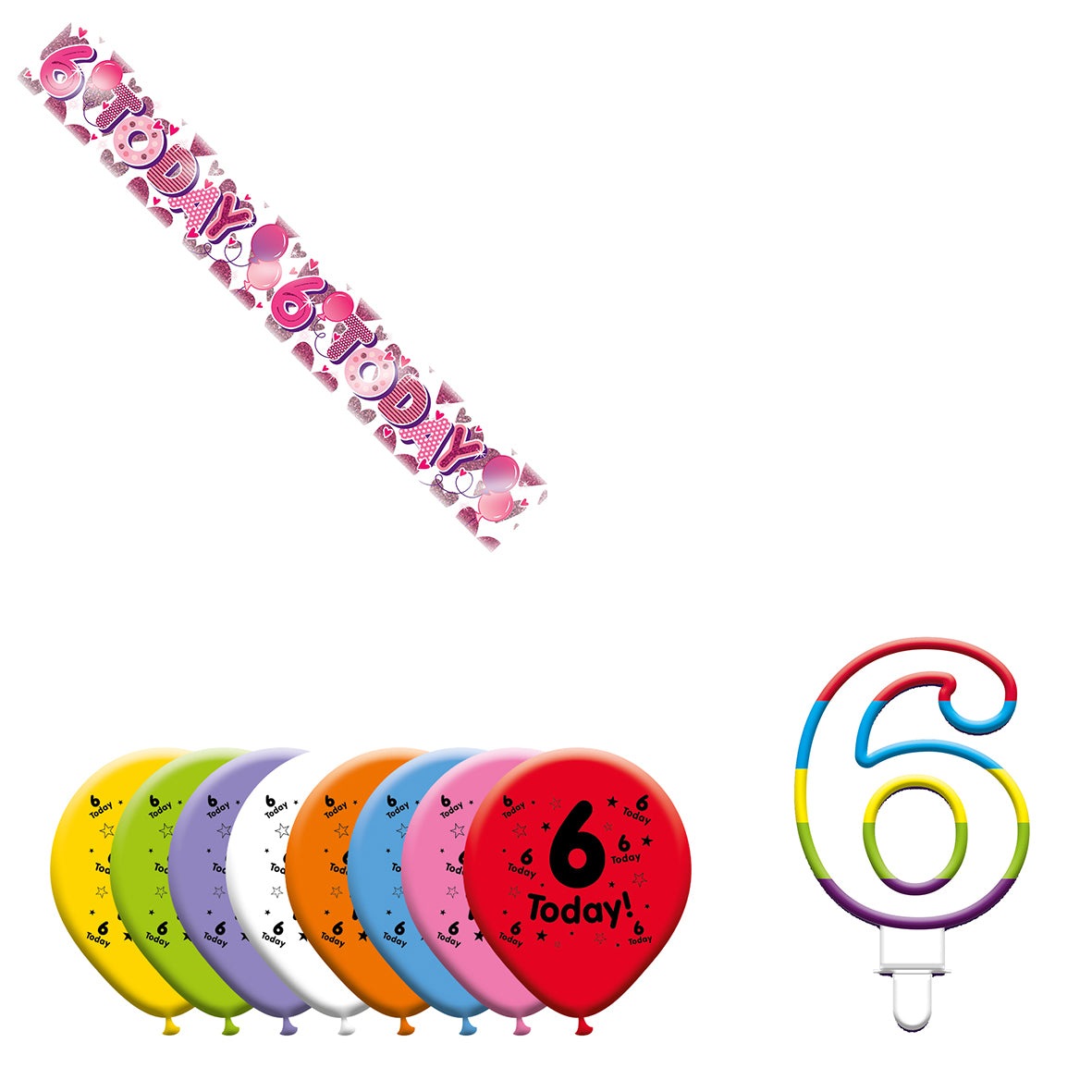 Various Designs Bundle I Banner, Balloon, Candle Ages 1 to 80