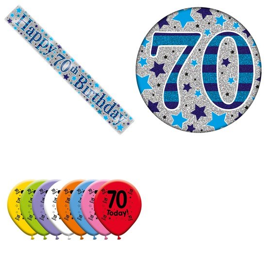Various Designs Bundle H Banner, Balloon, Badge Ages 1 to 80