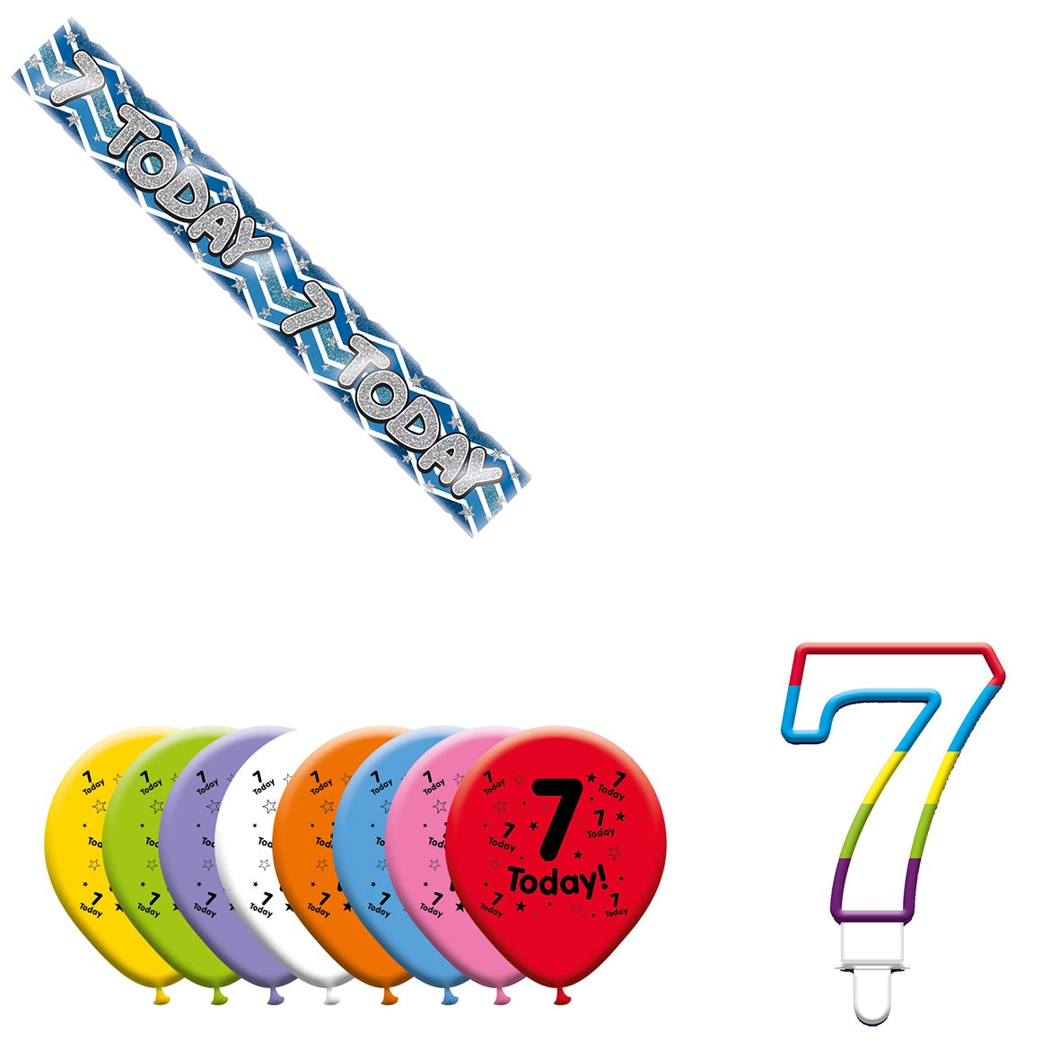 Various Designs Bundle I Banner, Balloon, Candle Ages 1 to 80