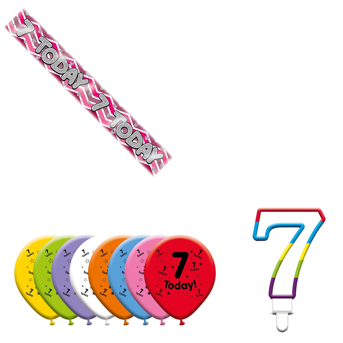 Various Designs Bundle I Banner, Balloon, Candle Ages 1 to 80