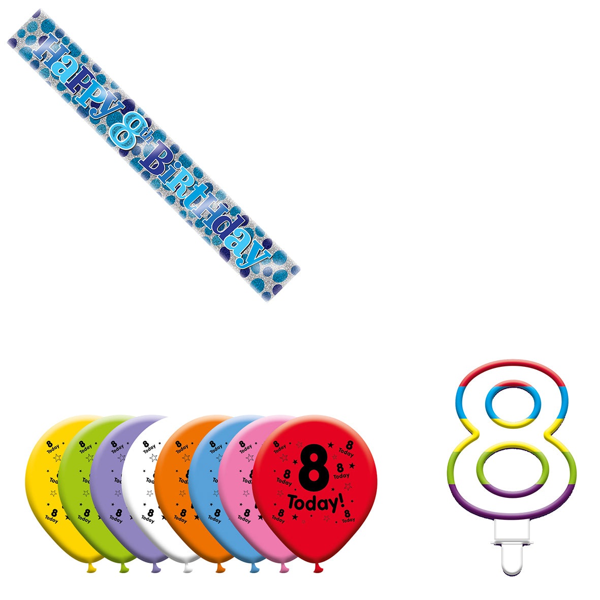 Various Designs Bundle I Banner, Balloon, Candle Ages 1 to 80
