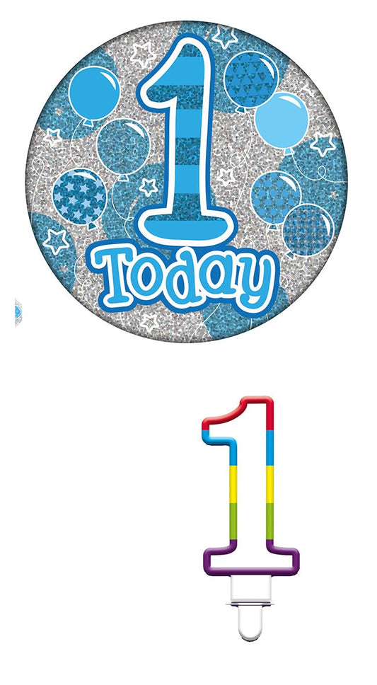 Various Designs Bundle M Candle, Badge Ages 1 to 80