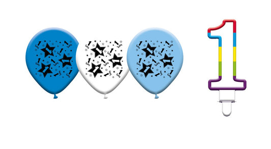 Various Designs Bundle E Balloon, Candle Ages 1 to 80