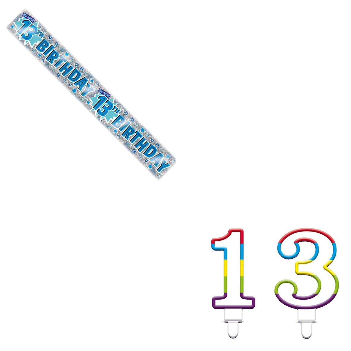 Various Designs Bundle K Banner, Candle Ages 1 to 80
