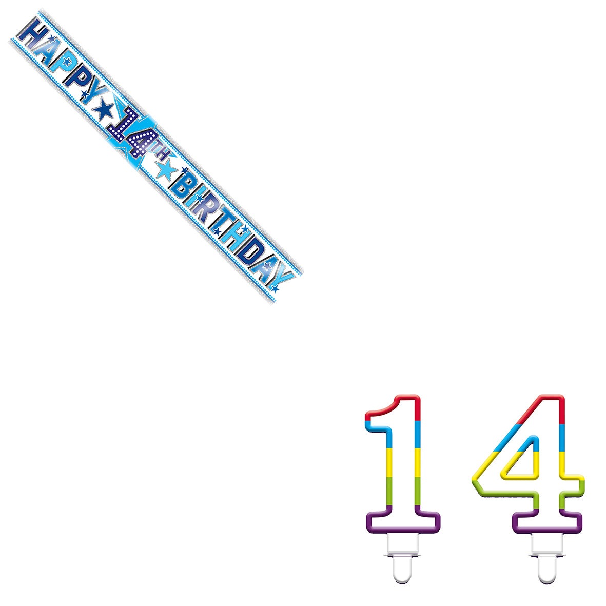 Various Designs Bundle K Banner, Candle Ages 1 to 80