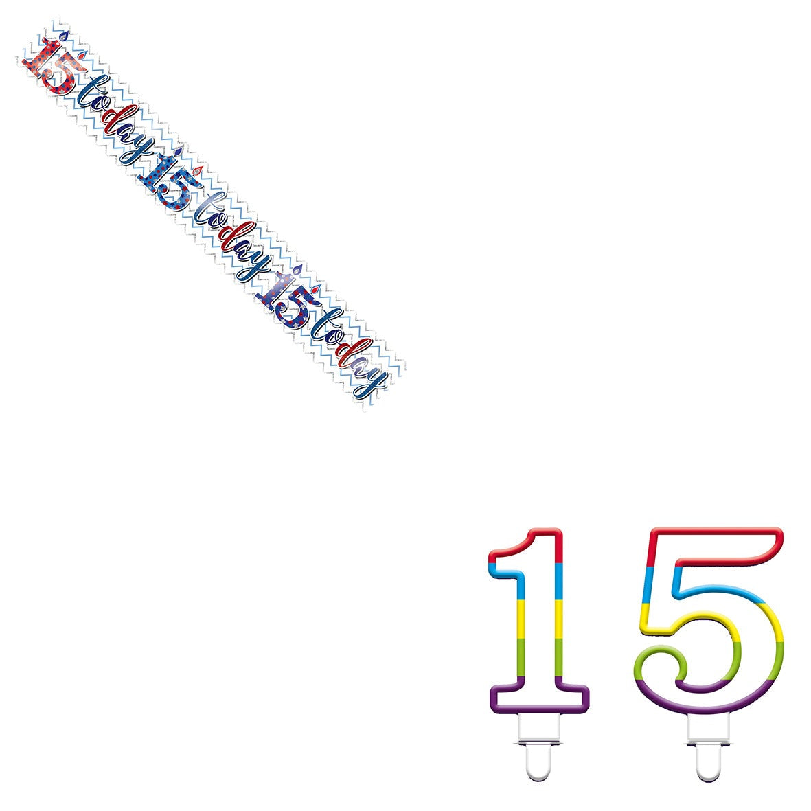 Various Designs Bundle K Banner, Candle Ages 1 to 80