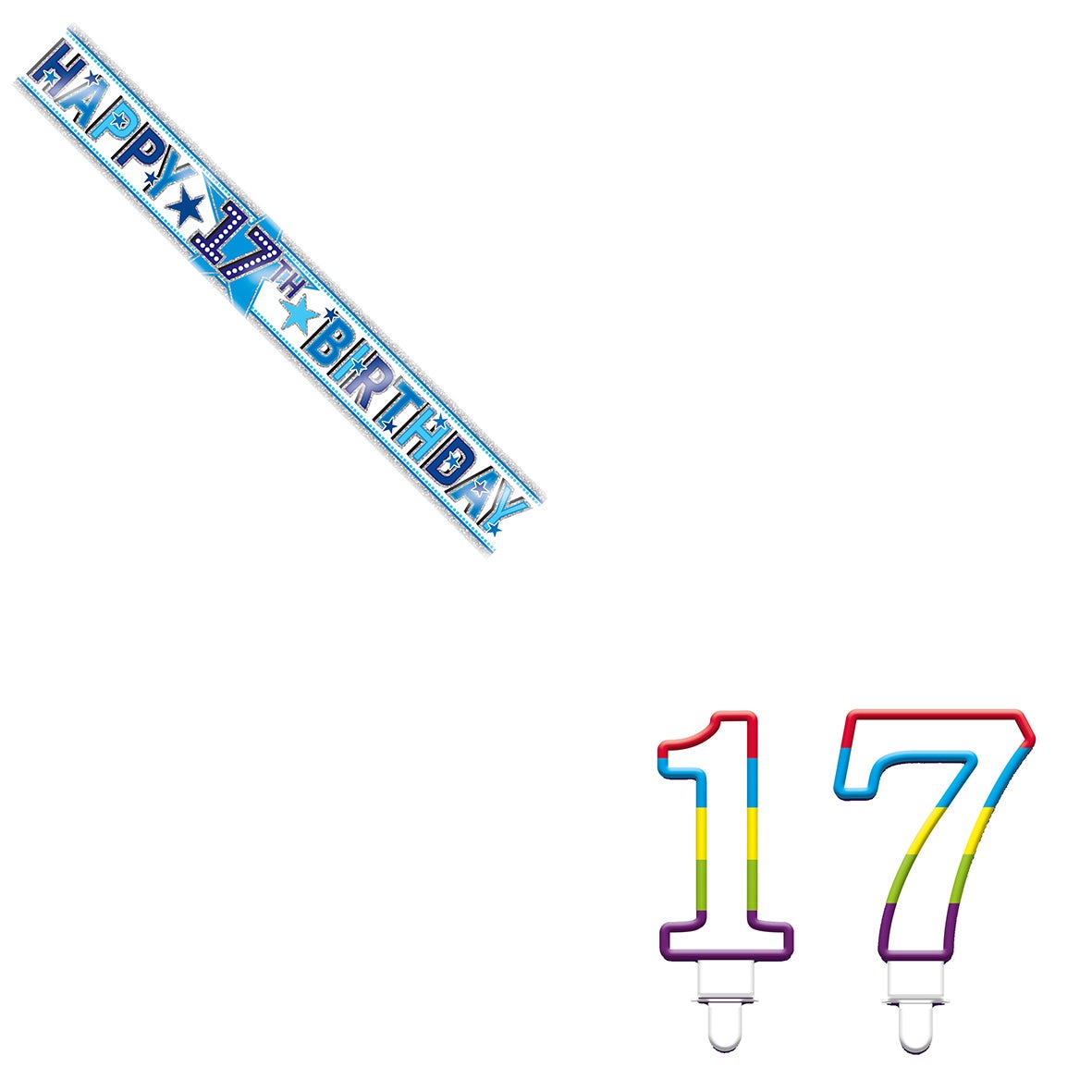 Various Designs Bundle K Banner, Candle Ages 1 to 80