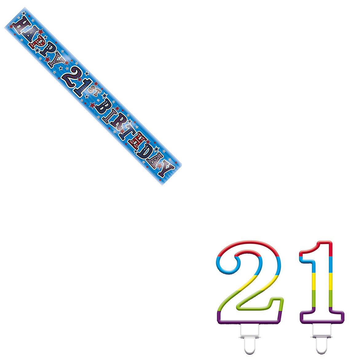 Various Designs Bundle K Banner, Candle Ages 1 to 80