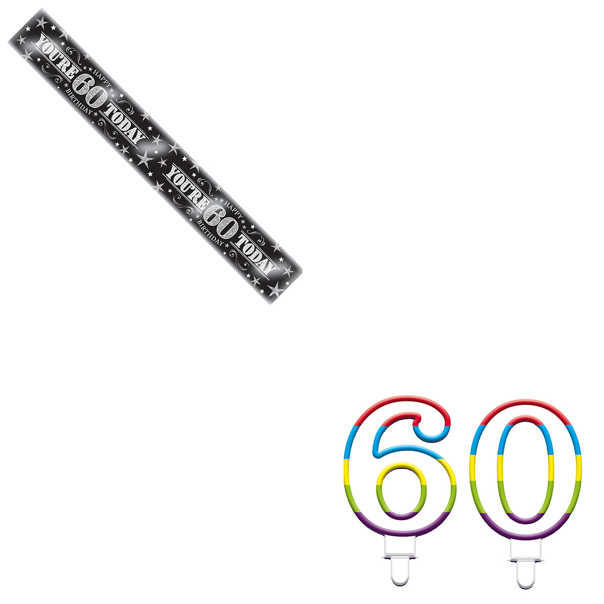 Various Designs Bundle K Banner, Candle Ages 1 to 80