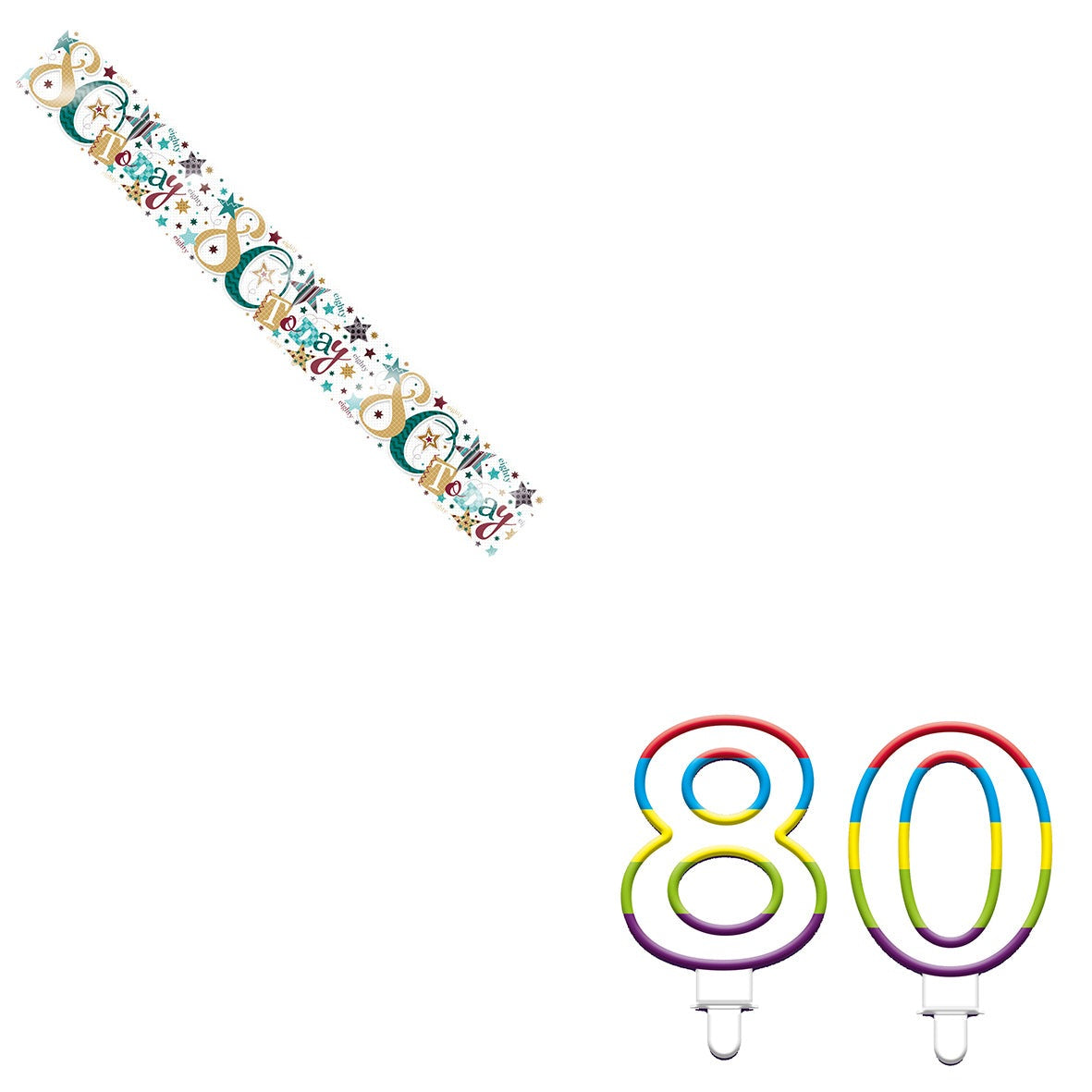 Various Designs Bundle K Banner, Candle Ages 1 to 80