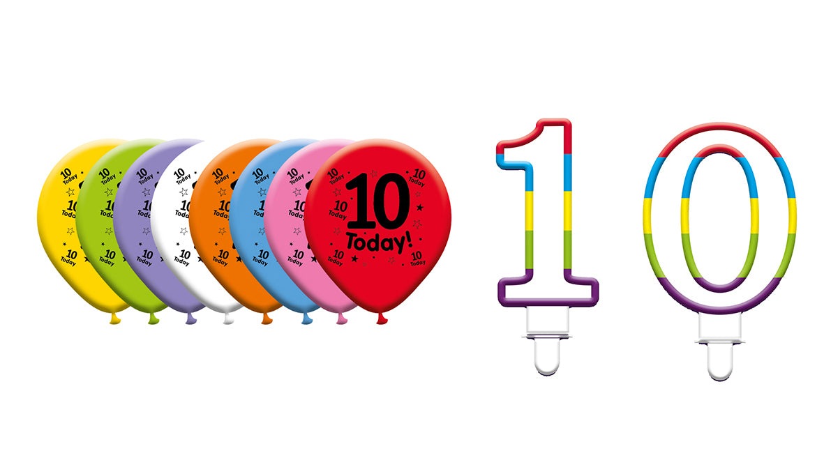 Various Designs Bundle E Balloon, Candle Ages 1 to 80