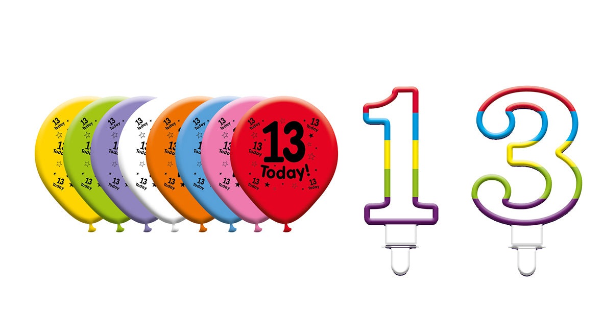 Various Designs Bundle E Balloon, Candle Ages 1 to 80