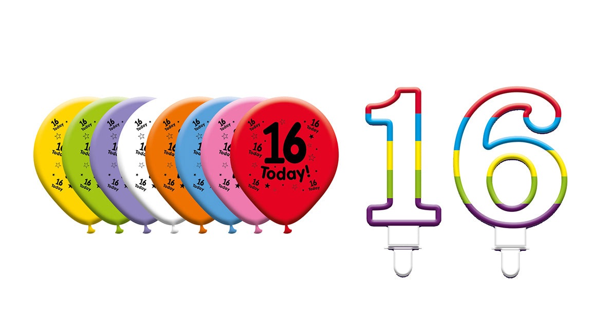Various Designs Bundle E Balloon, Candle Ages 1 to 80