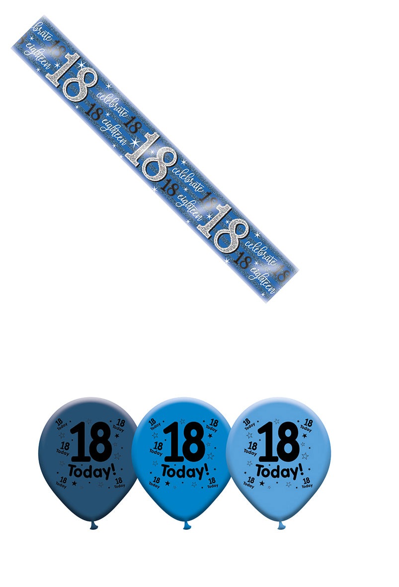 Various Designs Bundle D Balloon, Banner Ages 1 to 80