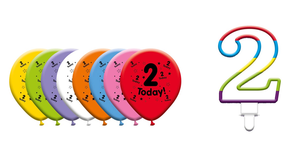 Various Designs Bundle E Balloon, Candle Ages 1 to 80