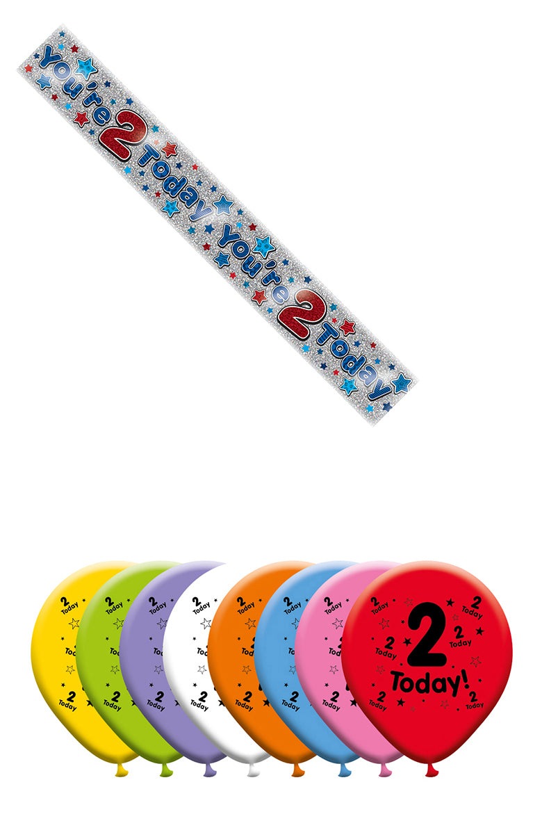 Various Designs Bundle D Balloon, Banner Ages 1 to 80